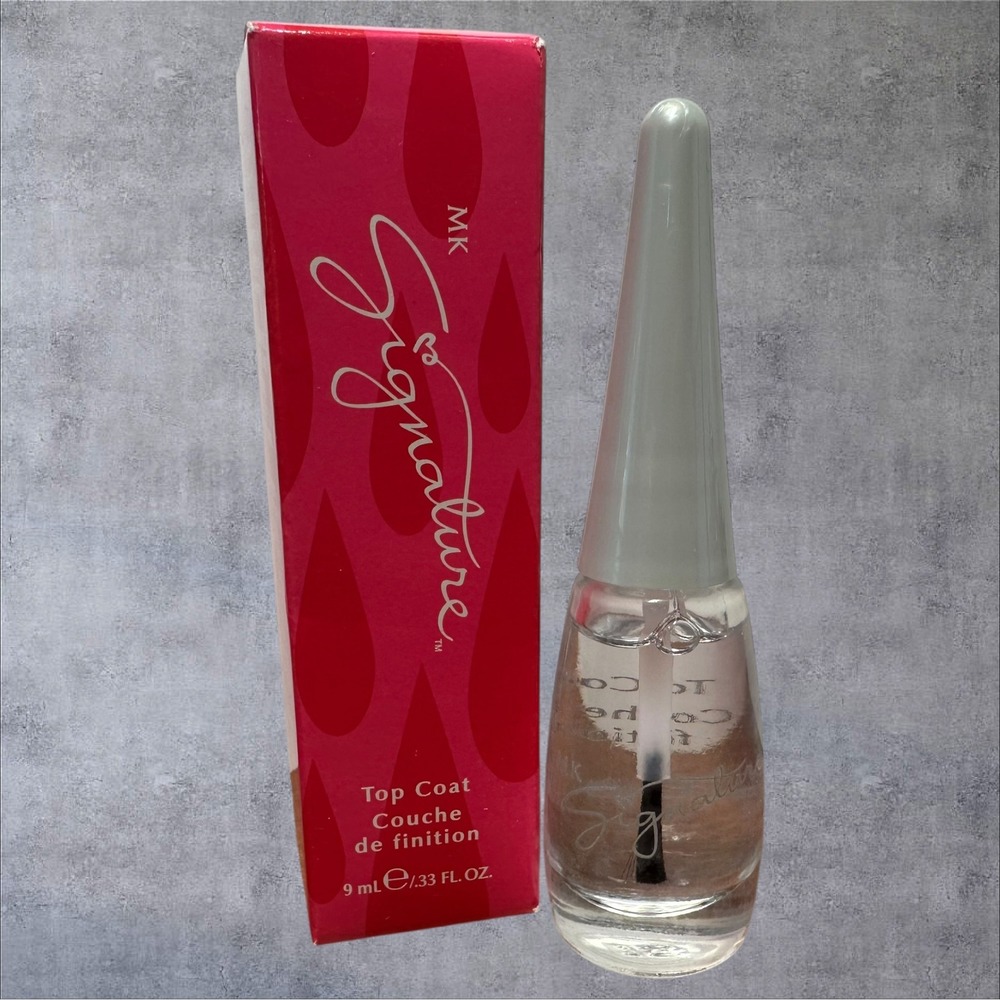 Mary Kay MK Signature Top Coat 307900 9mL Clear Like New High Gloss Shine HA06